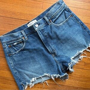 Abercrombie & Fitch Blue Jean High Rise The Mom Short, Sz 12